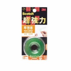3M 초강력폼양면테이프투명KTD19(19mmx1.5M), 상세페이지 참조