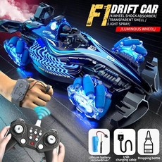 제스처 컨트롤 스프레이 RC 레이싱 스턴트카, Q186 Blue Dual