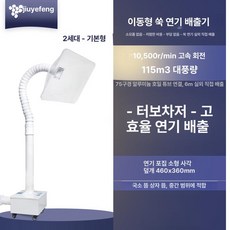 이동식 환풍기 뜸 흡입기, 6m알루미늄호일호스+소형사각후드 A
