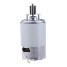 shangren 12V 6V 고속 DC 모터 마이크로 전기 모터 자동차 모델 장난감 액세서리 DIY, 설명, 금속, 12V 550 10 치아, 1개
