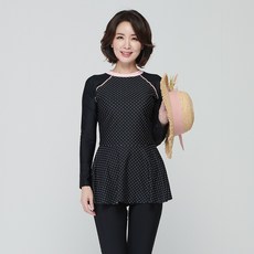 ilikai 女款圓點防曬泳衣+打底褲