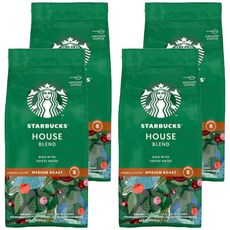스타벅스 하우스 블렌드 미디엄 로스트 토피넛 분쇄 커피, 4개, 200g