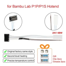 Bambu Lab p1 X1 P1P X1C P1S 업그레이드용 핫엔드 Bambu Lab용 열전지가 있는 핫엔드 프린트 헤드 히터, 13 P1 Heater 48W