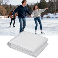 HFYZZ 7.9 x 10.9m(26.2 x 34.4피트) 화이트 플라스틱 아이스 링크 라이너 - 6mm 교체용 아이스 스케이팅 링크 플라스틱 시트 뒷마당용 DIY 뒷마당, HFYZZ 7.9 x 10.9m(26.2 x 34.4피