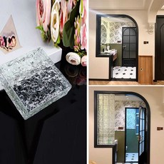 크리스탈 벽돌 파티션 투명 칸막이 시공 욕실 인테리어 반투명, 상세페이지 참고