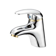 台灣製造 洗臉盆單孔水龍頭 陶瓷芯 單把手 浴室, ABC-330