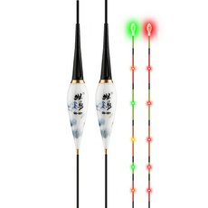 루키드 현영 유니콘찌 LED 스마트 민물 전자찌 실내 바다 낚시 찌 60cm, 2개, U6-001