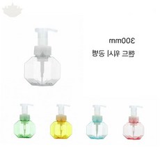 꽃 디자인 거품 세정 용기 손 씻기 비누 액체 담는 펌프 용기 화장실 주방, 1개, 품절