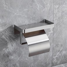 하우쏠 프리미엄 스텐304 휴지걸이 덮개형, 덮개형 무광, 1개, 실버 무광
