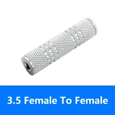 암-암 스테레오 오디오 어댑터 커넥터 커플러 F/F 익스텐션 듀얼 채널 헤드폰 잭 케이블 3.5mm 5개, 02 20PCS, 01 3.5 Female To Female