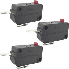 3팩 HK 14 NC SPST 블랙 스위치 베이직 20A 250VAC 10A, Red