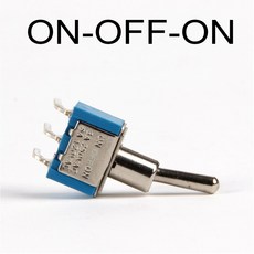 6mm 스위치 소형 토글 단극 이중 초점 미니 방수 캡 스마트 마이크로 전자 가제트 ON-OFF-ON 6A, 1개, ON-OFF-ON 3pin Curve