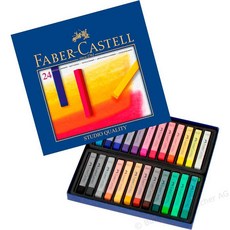 輝柏 Faber-Castell 創意工坊 24色軟性粉彩條 長型條 德國製, 1個