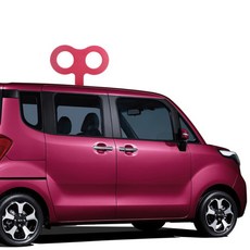 차량용 장난감자동차 만들기 태엽장식 여성자동차 인테리어 차꾸템 장식품, 옐로우