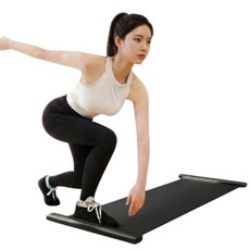 집공감 슬라이딩매트 슬라이드보드 실내 스케이팅 스케이트 매트 운동기구, 블랙