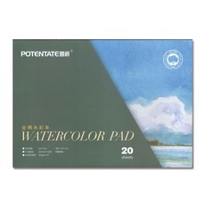普思AP 【遵爵】藝術家級全棉水彩紙 中粗紋水彩本，全棉材質吸水性佳，適合水彩創作，攜帶方便, 1個, 8K-Z4920855