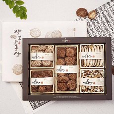 고급 보자기 동봉 장흥 프리미엄 백화고 혼합 표고버섯 선물세트, 1개