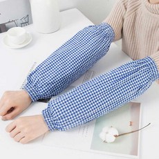 체크 코튼 작업용 오염방지 팔토시 암워머 4계절용 pkb+7326Gy