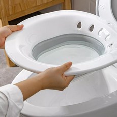 좌욕기 변기 접이식 가정용 사용 양 좌 토일렛 접어서 SG-3DP02-4321, 그레이, 그레이