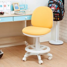 天空樹生活館 馬卡龍色系饅頭兒童椅，台灣製兒童靠背椅，多色可選，學童成長學習椅, 橘黃, 1個