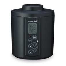 日本製 優格機 YS-02 TANICA x HARIO 聯名款 玻璃製 溫度調節 酸奶機 納豆 發酵食品, 1個, 黑/一般款/樹脂製容器, 黑/一般款/樹脂製容器