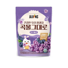 엘빈즈 건강한 현미쌀과자 곡물그대로, 30g, 1개, 블루베리맛