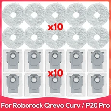 Roborock Qrevo C / 5AE Curv EdgeC 호환 브러시 필터 물 먼지봉투, 13 Set M