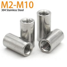 M2 M3 M4 M5 304 M6 스틸 M8 M10 연장 스테인레스, OD16xM10x40 2pcs