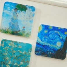 명화 아크릴 자석 반고흐 모네 미술 마그넷 냉장고 인테리어 컬렉션 4종, 상세페이지 참조