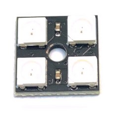 WS2812 全彩RGB LED燈環模組 Arduino樹莓派程控開發, 1個, 正方4顆