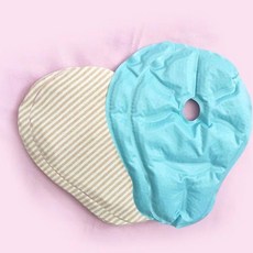 가슴 임산부 냉온 찜질팩 산모 가슴 찜질 패드 수유용 온열, 2개 세트+천 커버 2개, 1개
