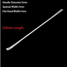 스테인레스 스틸 미니 소형 실험실 실험실 휴대용 샘플 스쿠프 국자 파우더 플랫 뒤집개 약 스푼 125mm 150, 01 1Piece 350mm