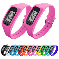 브레베네 만보기 손목시계, 2개, 진핑크1+진핑크1