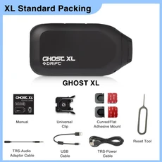 드리프트 고스트 XL 스포츠 액션 카메라 1080P WiFi 9시간 배터리 수명 IPX7 방수 웨어러블 라이브 Vlog 오, [01] Standard Packing