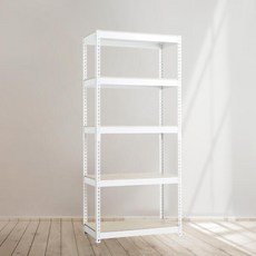 아트박스/스피드랙 스피드랙 무볼트 조립식 선반 5단 1200 x 700 x 1800, 블랙, 9mm 양면코팅 보드
