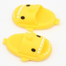 倉鼠鯊魚拖鞋 倉鼠裝飾 小寵拖鞋 小動物裝扮 倉鼠鞋子 蜜袋鼯倉鼠用品 小寵服飾 角色扮演 改款後更合腳, 1個, s黃色(一雙)合腳小號(倉鼠 蜜袋鼯專用, 黃色