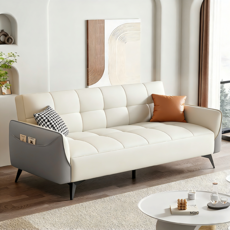 BYOU 1~3인용 접이식 소파베드 1400 1700 2000, 연회색 + 아이보리 200cm