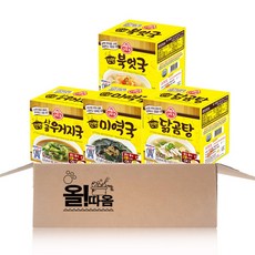 오뚜기 간편블럭국 4종 기획세트 2호(사골우거지국+북엇국+미역국+닭곰탕), 1개