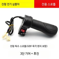 전동삼륜차 전기스쿠터 속도조절 가속용스로틀 전후진기능, 1개, 금봉형 3단 자동변속+후진 핸들