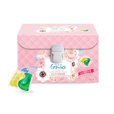 萊悠諾 Naturo 香水洗衣膠囊 法式優雅玫瑰香氛 60顆裝 強效潔淨除臭, 1個, 60個裝