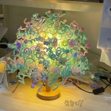 모루꽃만들기 DIY 귀여운 트위스트 스틱 무드등 생일 장식 선물 여자친구 조화, C형 (옵션 이미지 참고)