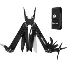 Swiss Tech 16合1 多功能工具鉗 不鏽鋼, 黑色, 1個