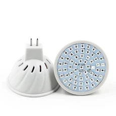 110V LED 성장 램프 E14 MR16 E27 식물 전구 스펙트럼 채소 수경 시스템, 01 MR16, 02 220V, 02 80LEDs, 1개