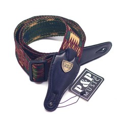 소울스테이지 코튼 보헤미안 기타 스트랩 통기타 일렉기타 베이스기타 멜빵 어깨끈, 1개