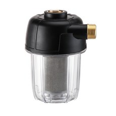 熱水器/洗衣機/水龍頭/蓮蓬頭/馬桶淨水器過濾器，不鏽鋼濾芯前置過濾，多功能淨水設備, 1個, 過濾器+不鏽鋼濾芯