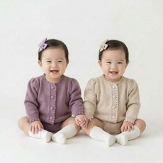 로이앤한나 소공녀 6개월 9개월 돌 2세 3세 여아 여자아기 간절기 니트 가디건