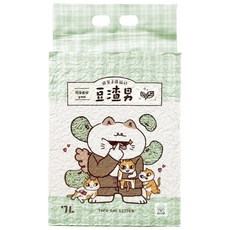 BLOP 豆渣男 豆腐貓砂 2.5KG 7L 活性碳 小米 綠茶, 1個, 豆渣男豆腐貓砂2.5kg-綠茶