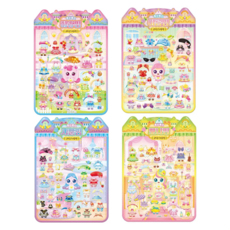 프린세스캐치티니핑시즌6 폭신폭신 코디스티커 4종세트 코디놀이 어린이선물 어린이날선물 하츄핑 아름핑 사뿐핑 뽀니핑 폭신폭신 도톰한 쿠션 스티커 띠부띠부스티커 촉감 만점 코디놀이, 1개, 프린세스캐치티니핑폭신스티커4종세트