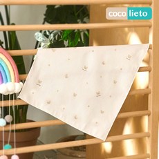 리에또 밤부 엠보 가제 무형광 아기 신생아 손수건, 꼬미, 5개