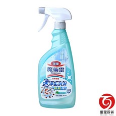 魔術靈 浴室清潔劑 清新草本香 噴槍瓶裝-有效清潔水垢皂垢 輕鬆打造潔淨浴室, 1個
